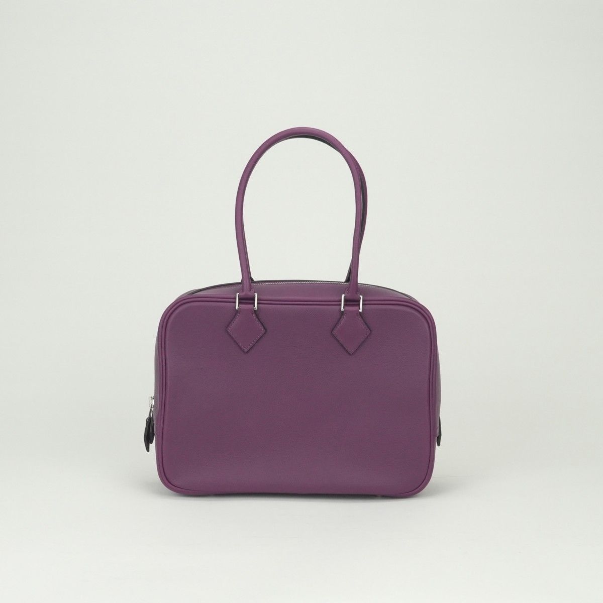 Hermes Plume 28 Tote Evercolor Anemone Pink Purple Silver Handbag