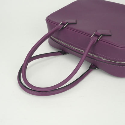 Hermes Plume 28 Tote Evercolor Anemone Pink Purple Silver Handbag — view 4