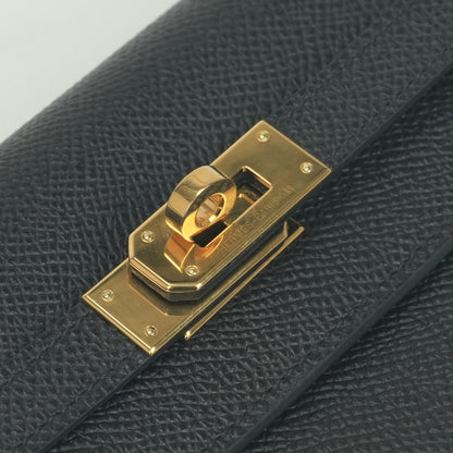 Hermes Kelly Wallet to Go Epsom Noir Black Gold Veau — view 5