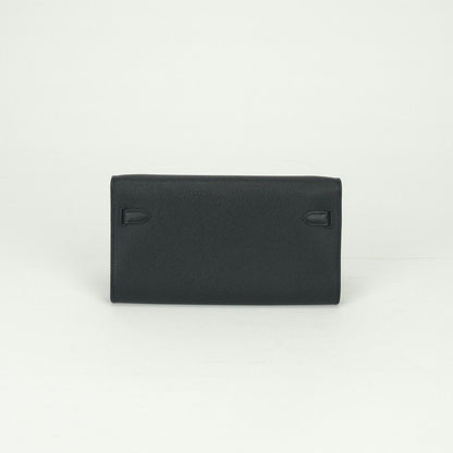 Hermes Kelly Wallet to Go Epsom Noir Black Gold Veau — view 2