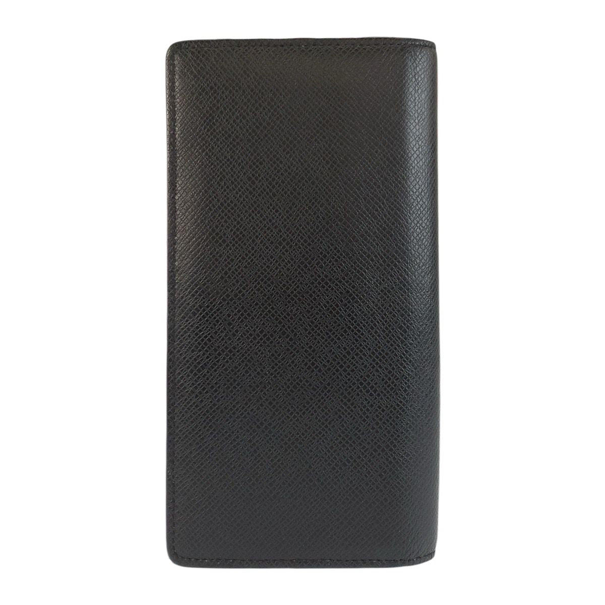 Louis Vuitton Taiga Portefeuille Brazza Noir Black Wallet — view 2
