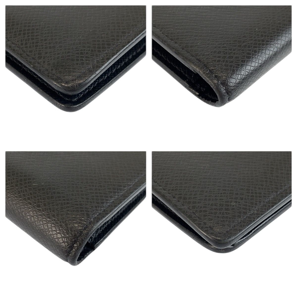 Louis Vuitton Taiga Portefeuille Brazza Noir Black Wallet — view 8