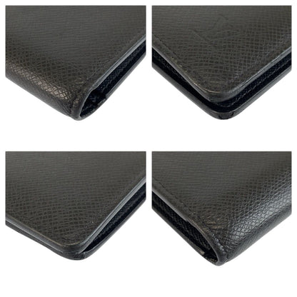 Louis Vuitton Taiga Portefeuille Brazza Noir Black Wallet — view 7