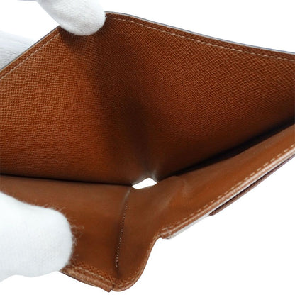 Louis Vuitton Wallet Trifold Monogram Canvas Porte Tresor Etui Chequier Brown — view 6