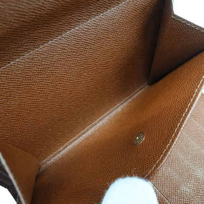 Louis Vuitton Wallet Trifold Monogram Canvas Porte Tresor Etui Chequier Brown — view 7