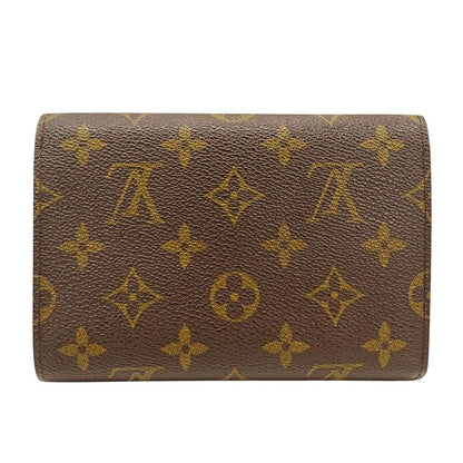 Louis Vuitton Wallet Trifold Monogram Canvas Porte Tresor Etui Chequier Brown — view 2