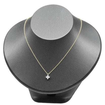 Tiffany & Co Cruciform Gold Diamond Necklace — view 2