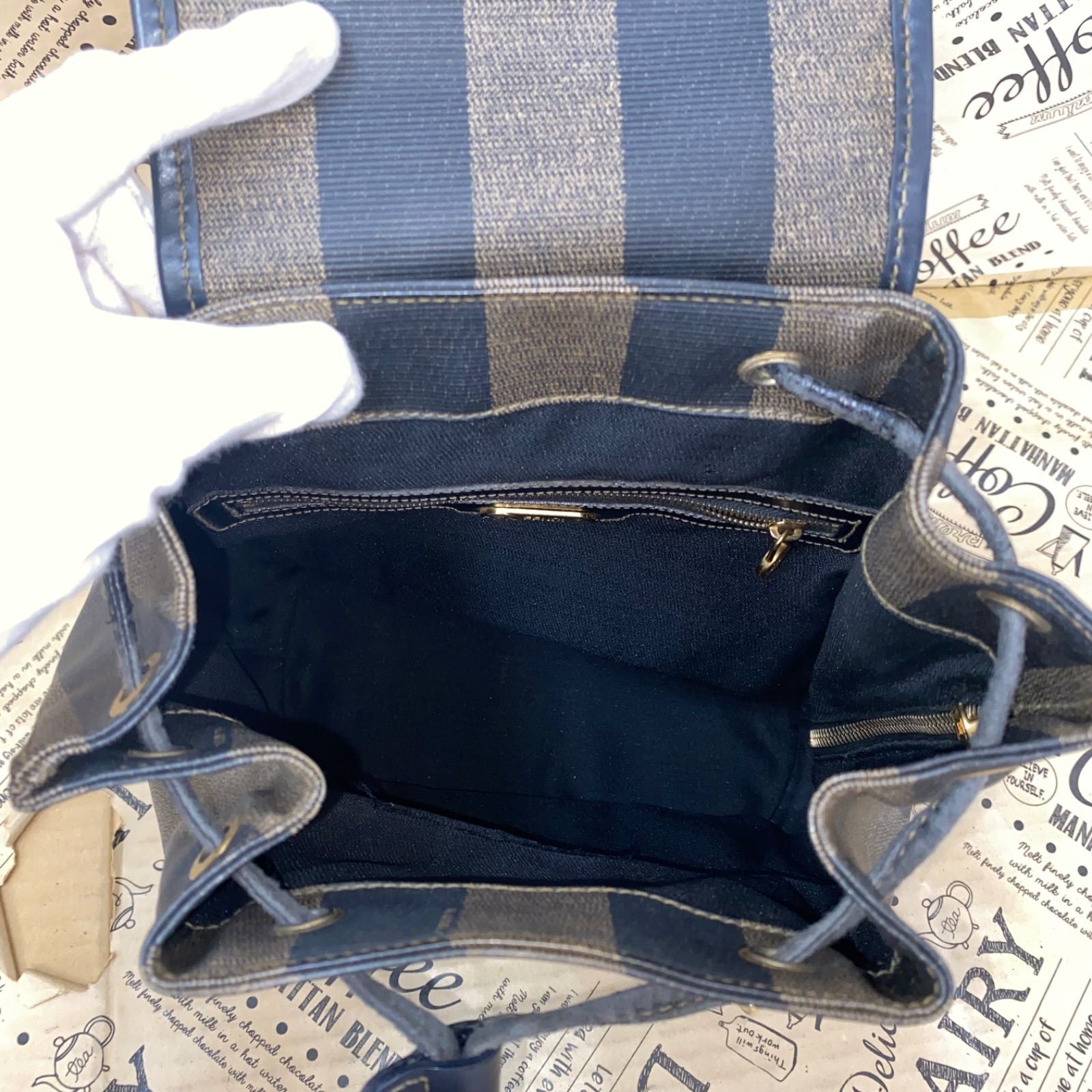 Fendi Vintage Pecan Backpack Brown — view 9