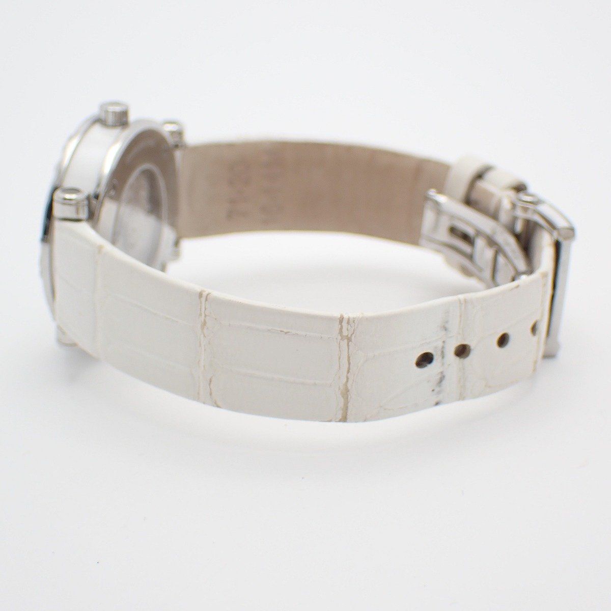 Tiffany & Co Atlas Date Automatic Watch White Dial Ceramic SS Leather Strap Pawn — view 5
