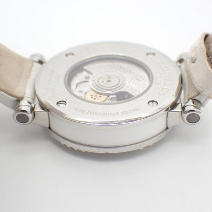 Tiffany & Co Atlas Date Automatic Watch White Dial Ceramic SS Leather Strap Pawn — view 8