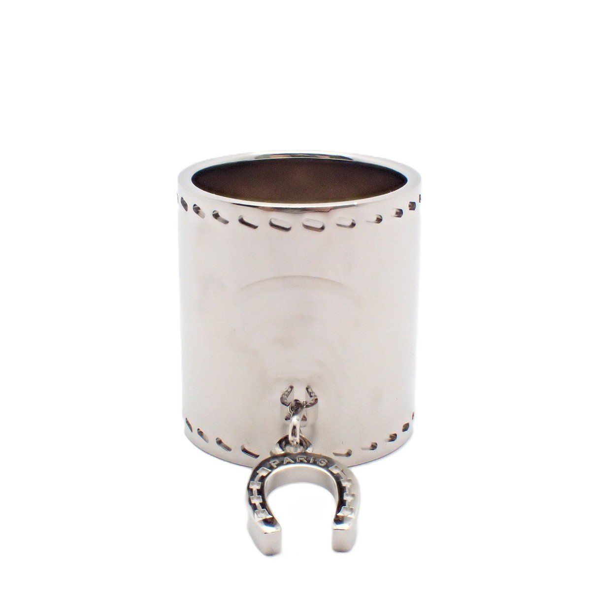 Hermes Scarf Ring Horse Shoe Silver — view 5