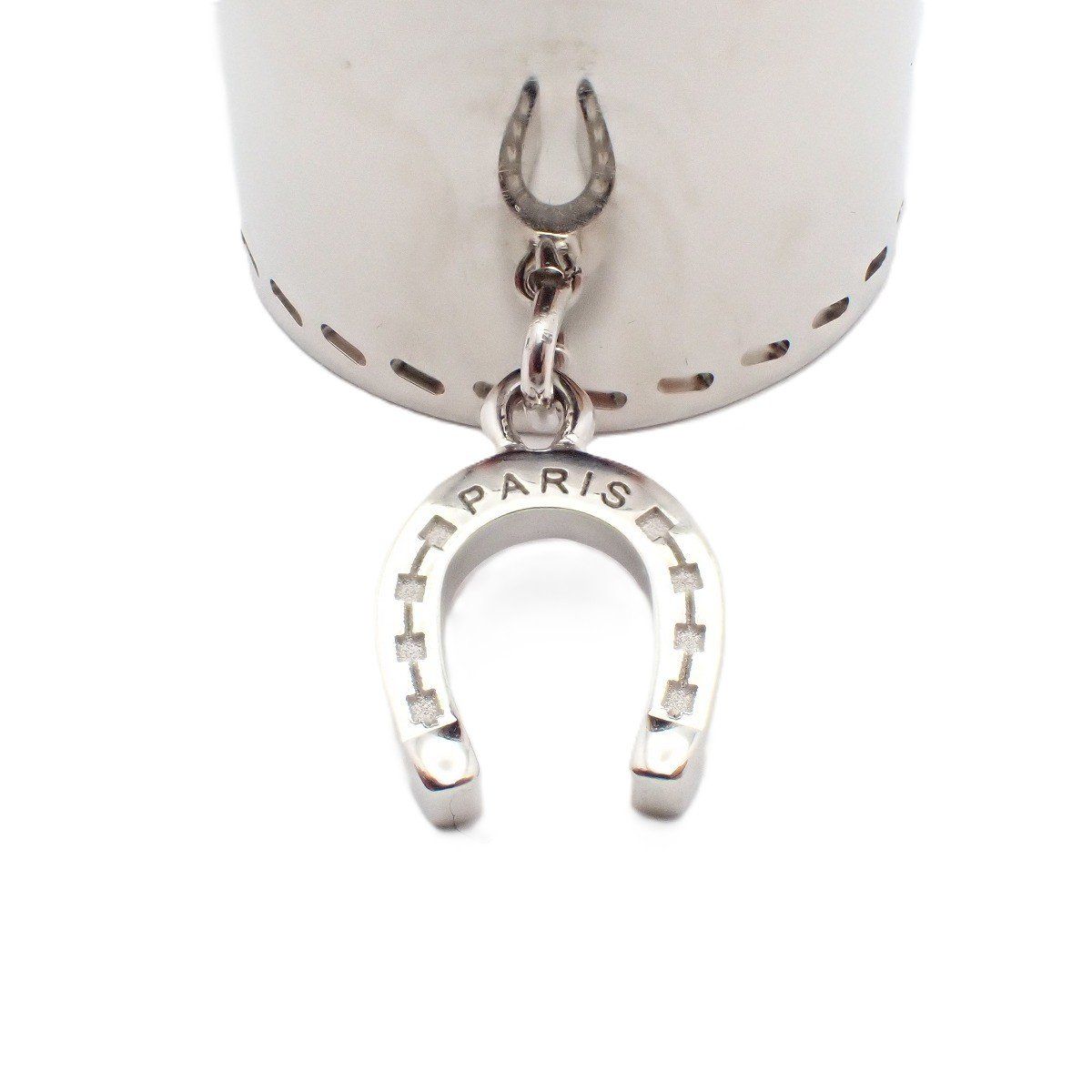 Hermes Scarf Ring Horse Shoe Silver — view 6