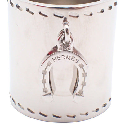 Hermes Scarf Ring Horse Shoe Silver — view 7