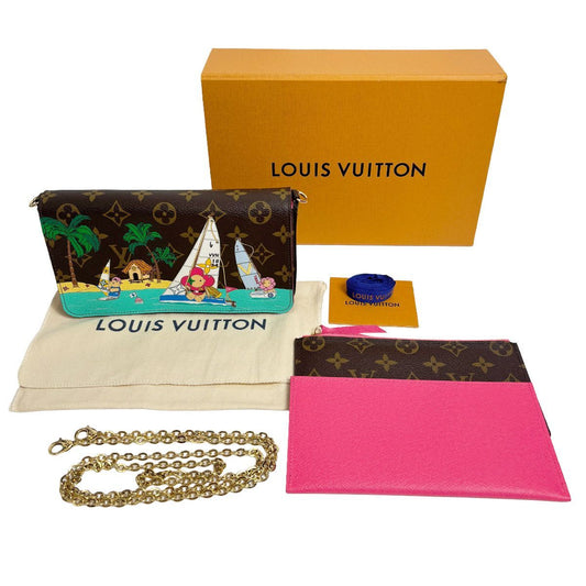 Louis Vuitton Pochette Felicity Monogram Shoulder Bag Vivienne Tropical Resort