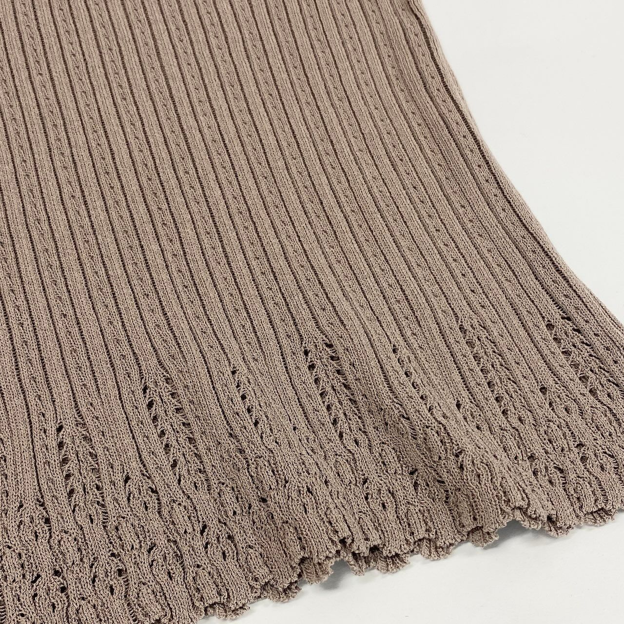 Dior Galiano Era Sleeveless Neck Knit Sweater Cotton Silk Top 38 Beige — view 5