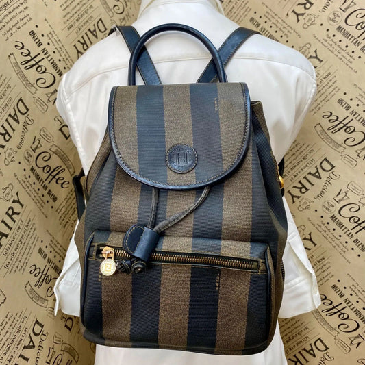 Fendi Vintage Pecan Backpack Brown