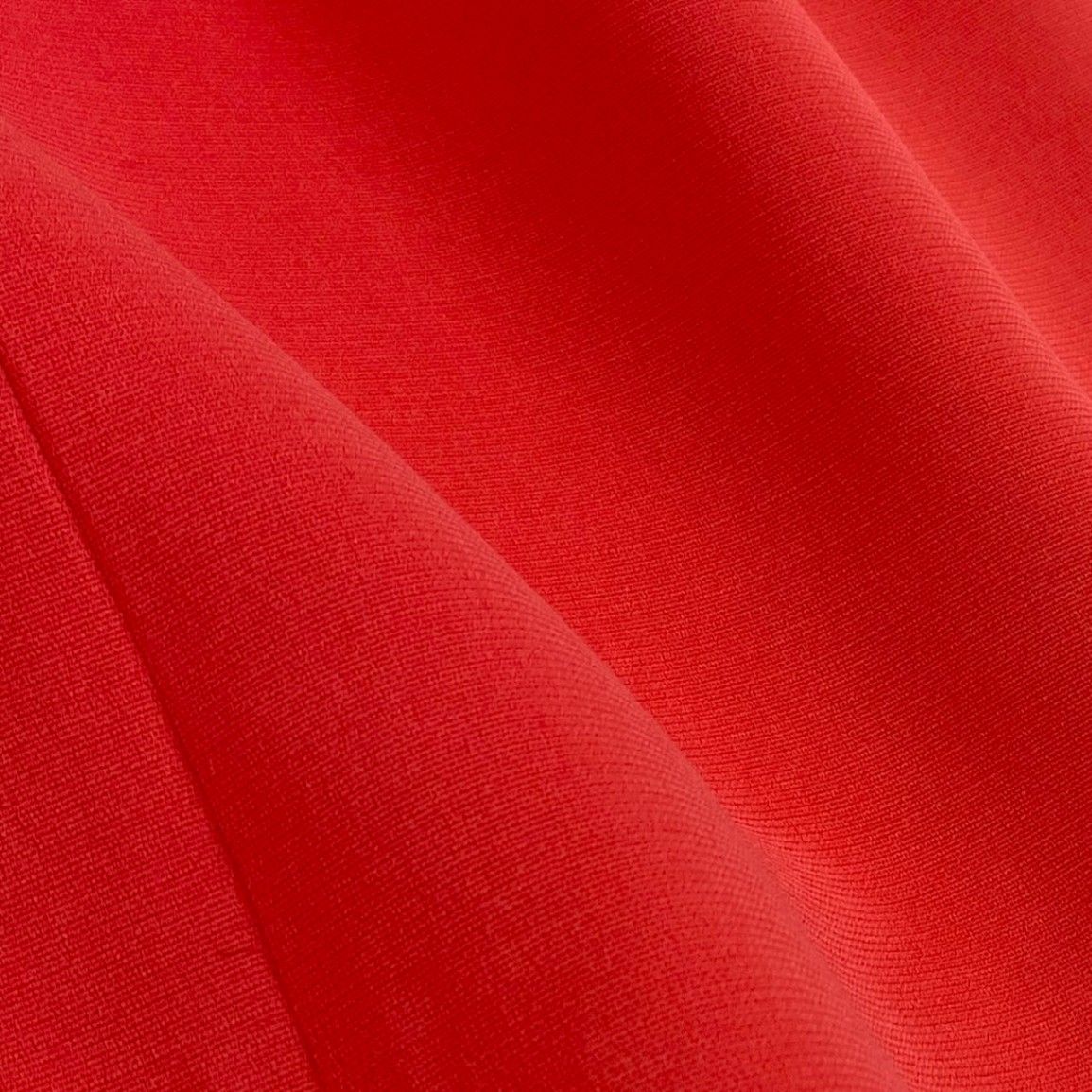 Louis Vuitton Belted Dress LV Logo Button Short Sleeve Hzl 38 Red — view 7