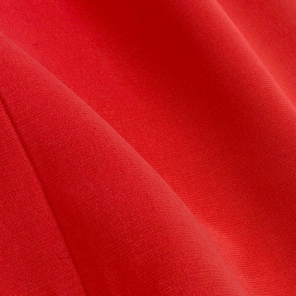 Louis Vuitton Belted Dress LV Logo Button Short Sleeve Hzl 38 Red — view 7