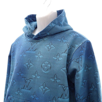 Louis Vuitton Monogram Printed Overhood M Hoodie Cotton Blue — view 2