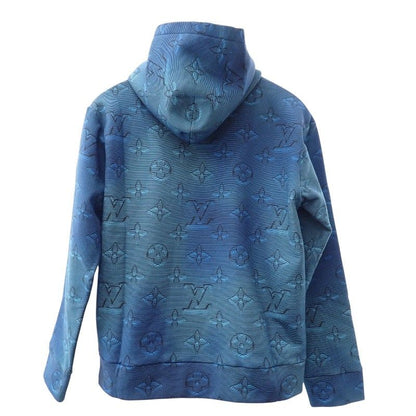 Louis Vuitton Monogram Printed Overhood M Hoodie Cotton Blue — view 4