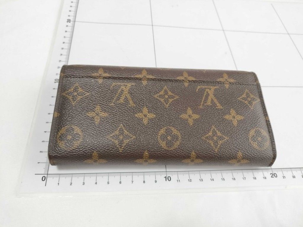 Louis Vuitton Wallet Porte Feuille Sarah Brown Fuchsia Monogram Bifold — view 2