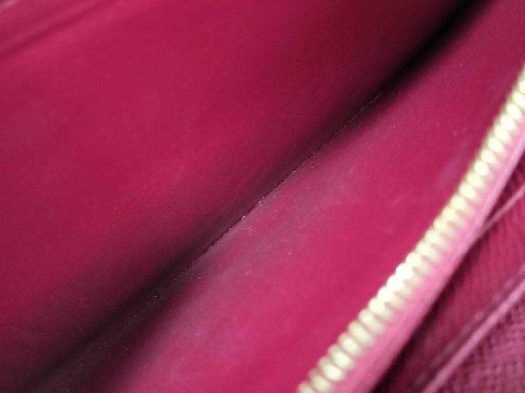 Louis Vuitton Wallet Porte Feuille Sarah Brown Fuchsia Monogram Bifold — view 9