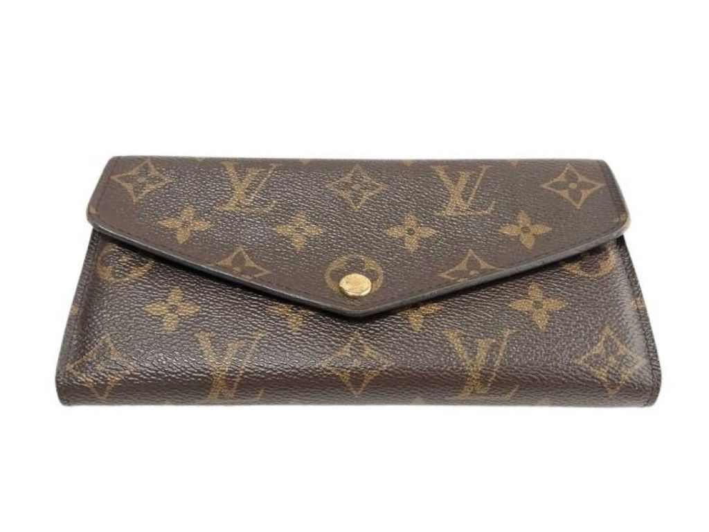 Louis Vuitton Wallet Porte Feuille Sarah Brown Fuchsia Monogram Bifold