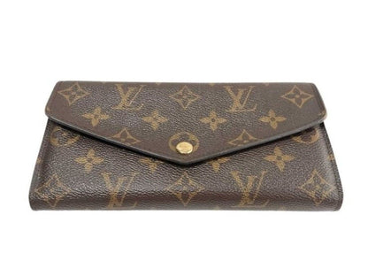 Louis Vuitton Wallet Porte Feuille Sarah Brown Fuchsia Monogram Bifold
