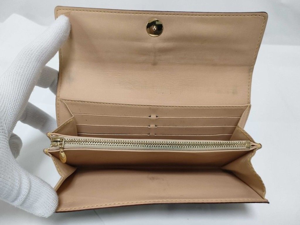 Louis Vuitton Wallet Porte Feuille Sarah Grenade Monogram Multicolor Bifold Gold — view 6