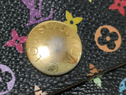 Louis Vuitton Wallet Porte Feuille Sarah Grenade Monogram Multicolor Bifold Gold — view 5