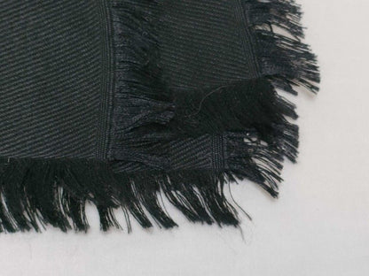 Louis Vuitton Shawl Monogram Black Silk 60% Wool Scarf — view 6
