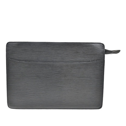 Louis Vuitton Pochette Homme Clutch Handbag Epi Black