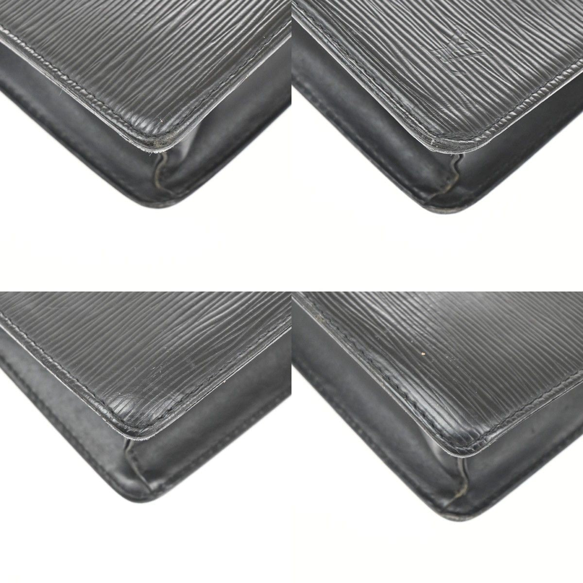 Louis Vuitton Pochette Homme Clutch Handbag Epi Black — view 7