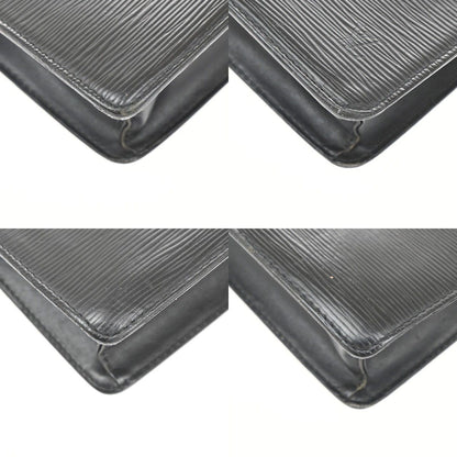 Louis Vuitton Pochette Homme Clutch Handbag Epi Black — view 7