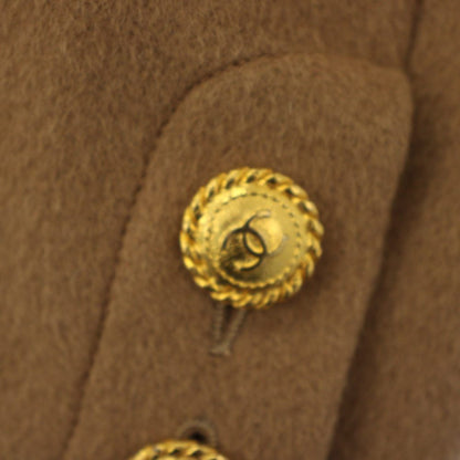 Chanel Boutique Star Coat Outer CC Logo Button 38 Beige YT — view 8