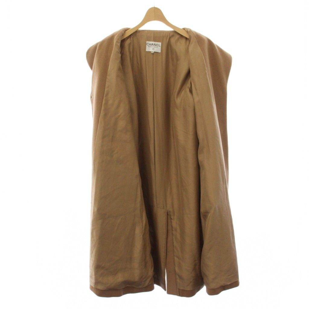 Chanel Boutique Star Coat Outer CC Logo Button 38 Beige YT — view 4