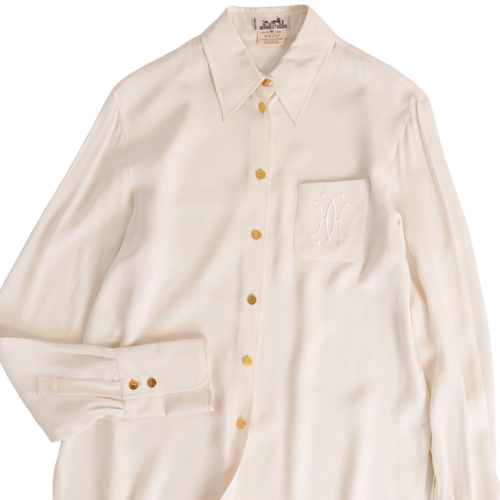 Hermes Vintage Shirt Blouse Long Sleeve — view 2