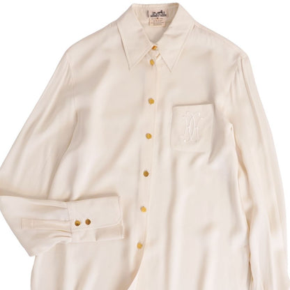 Hermes Vintage Shirt Blouse Long Sleeve — view 2