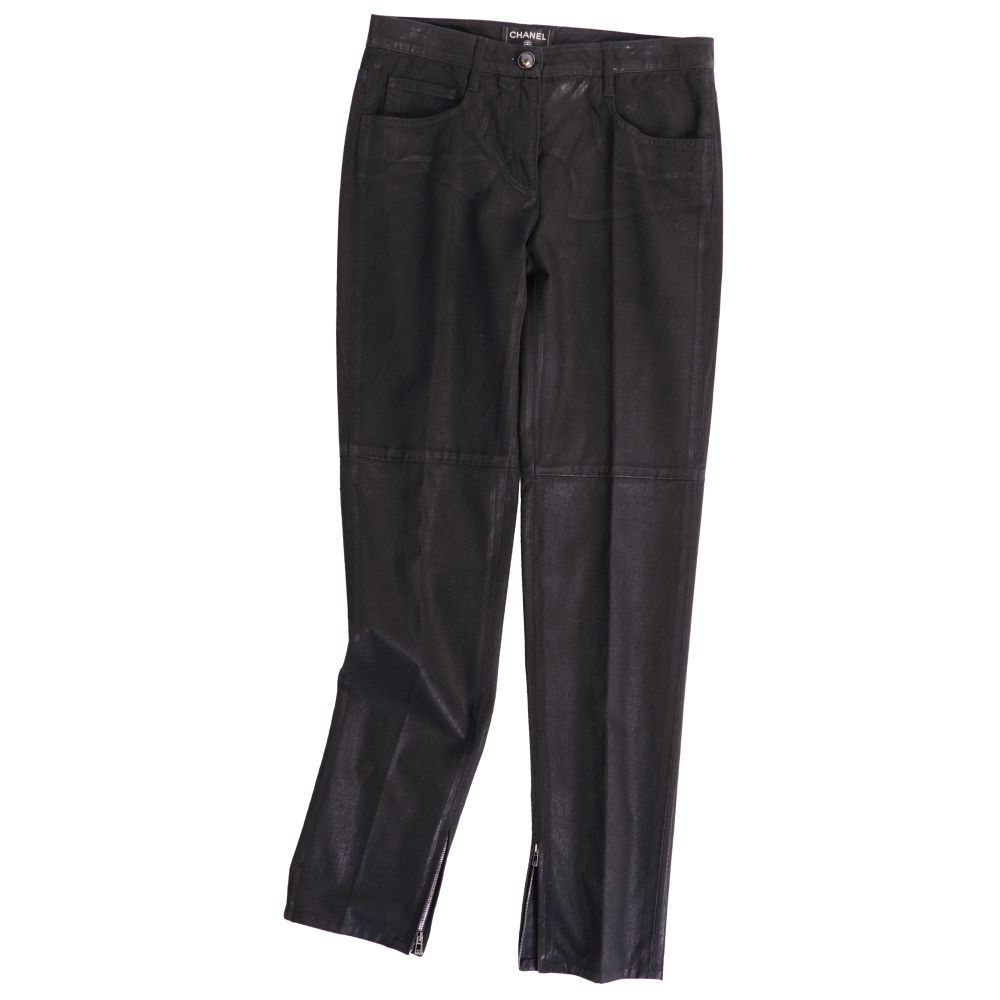 Chanel Pants Denim Black