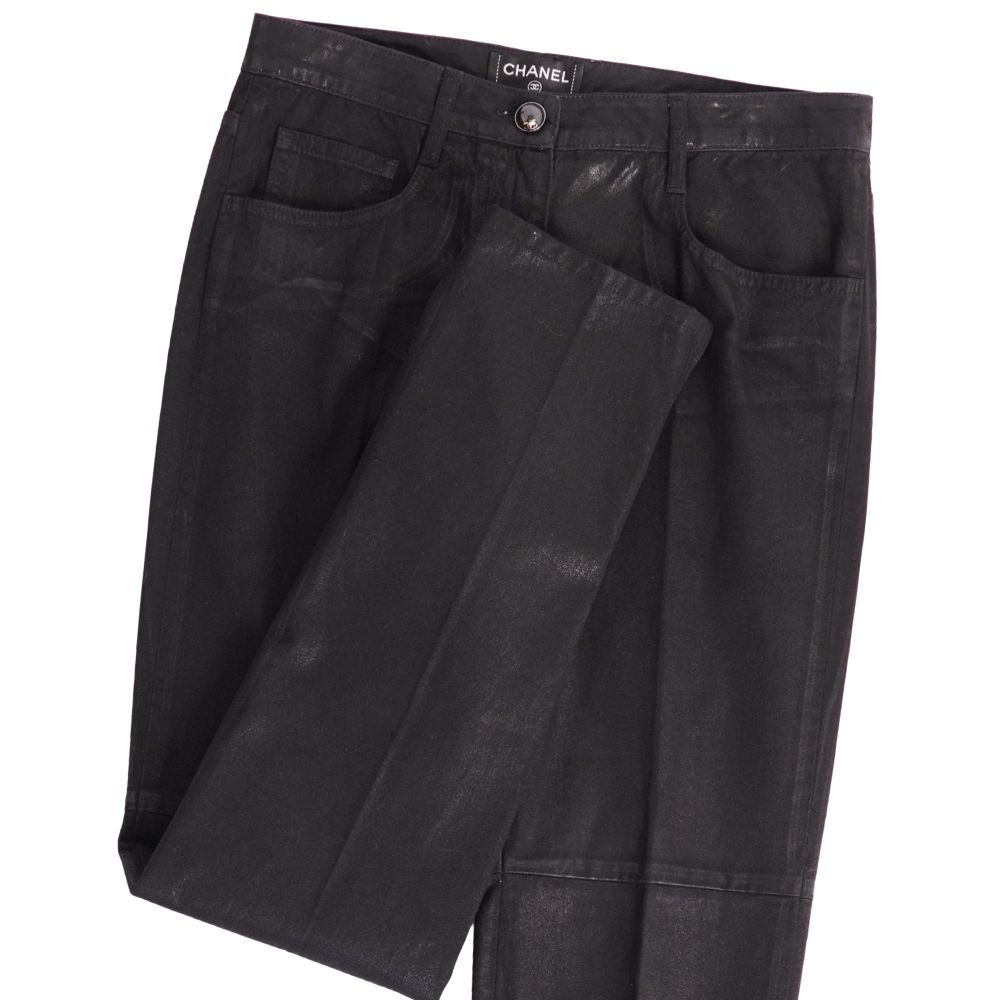 Chanel Pants Denim Black — view 3