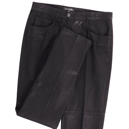 Chanel Pants Denim Black — view 3