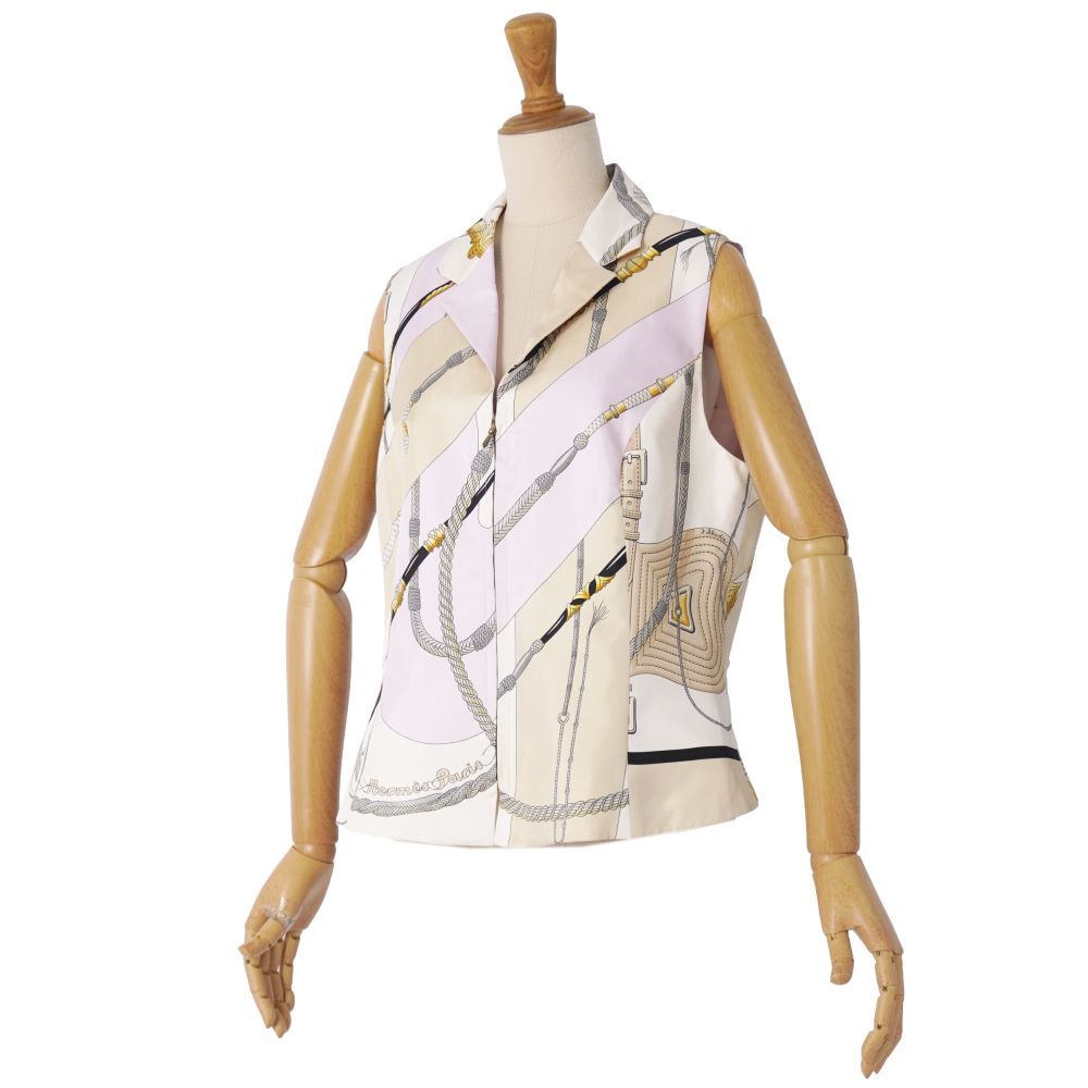 Hermes Vintage Vest Gilet Clic Clac — view 4