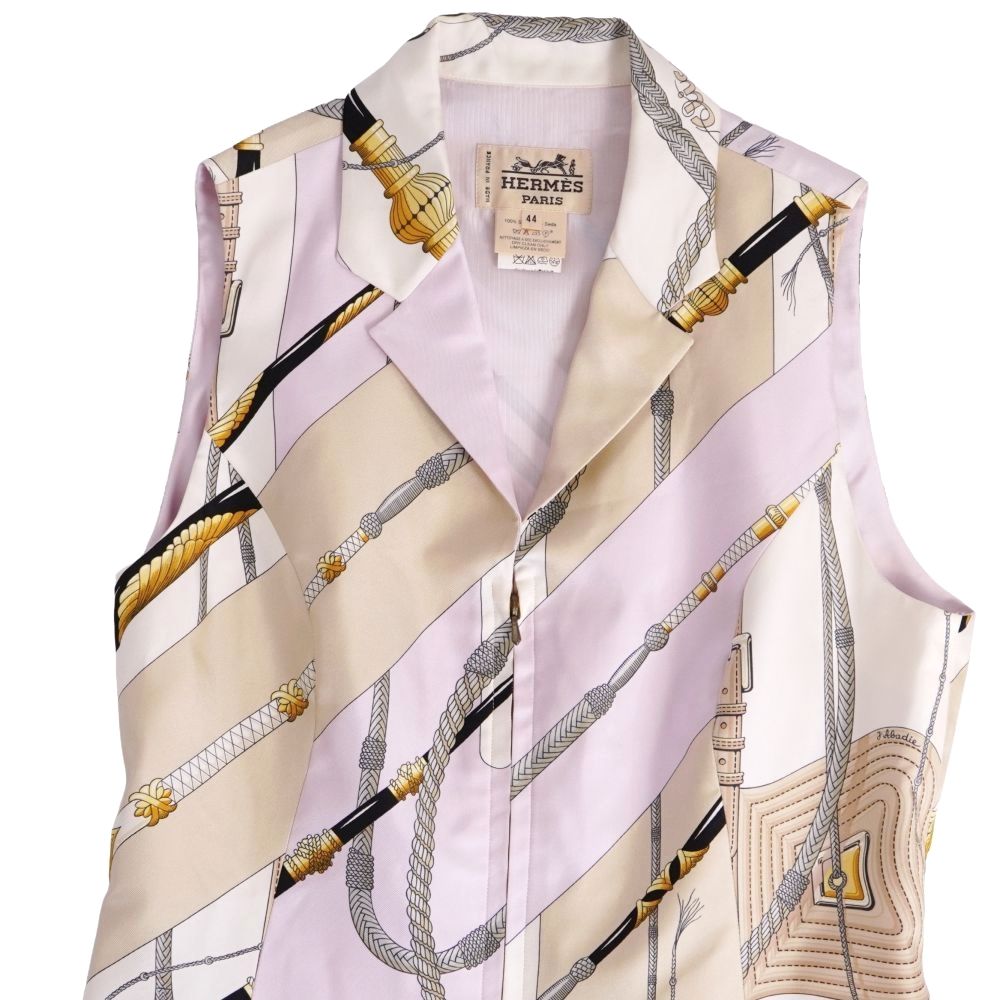 Hermes Vintage Vest Gilet Clic Clac — view 2