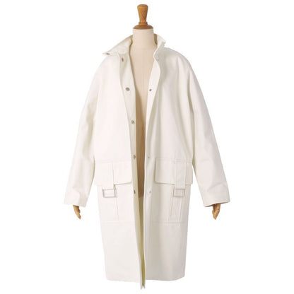 Hermes Coat Long Cotton Gabarge — view 4