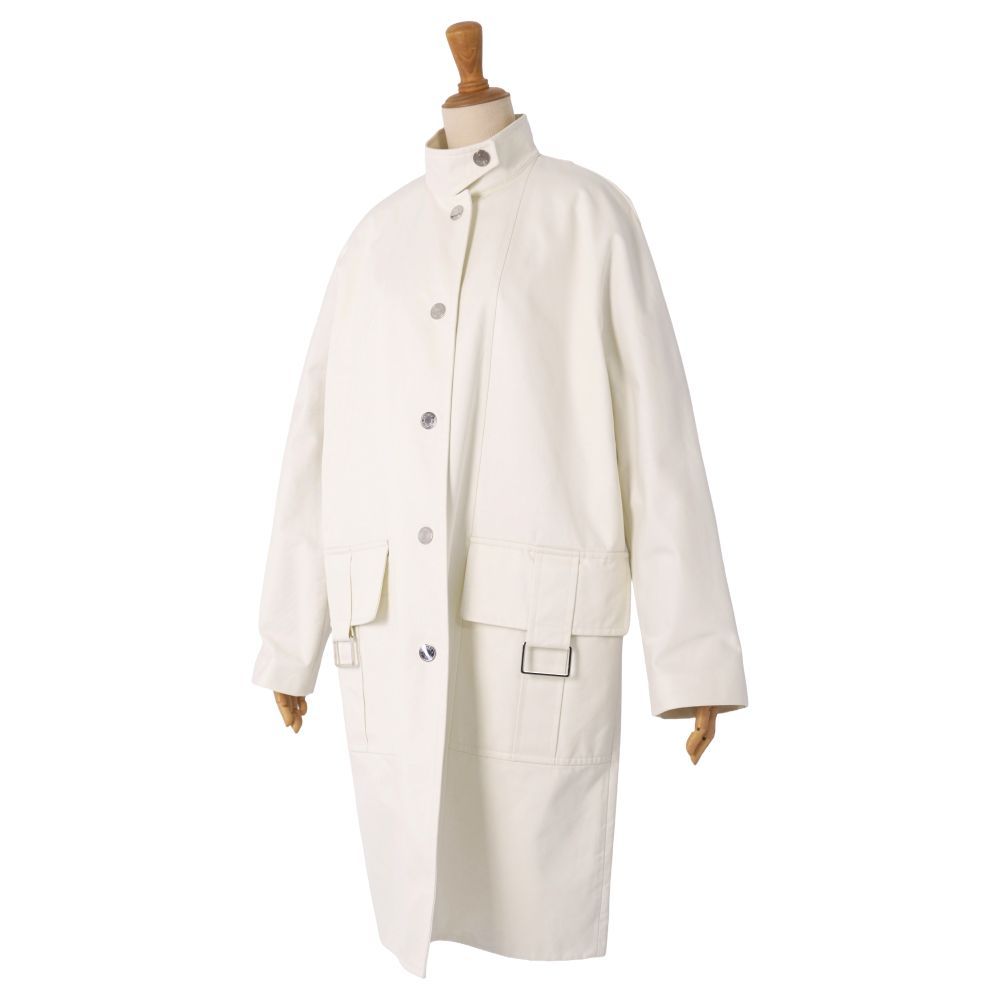 Hermes Coat Long Cotton Gabarge — view 5