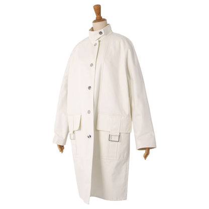 Hermes Coat Long Cotton Gabarge — view 5