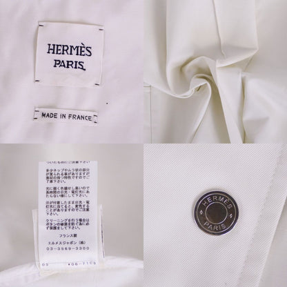 Hermes Coat Long Cotton Gabarge — view 9