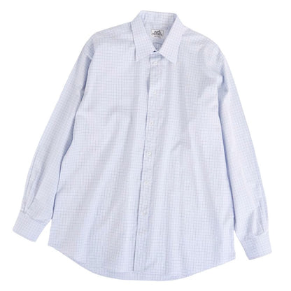 Hermes Shirt Long Sleeve Check Series Bota