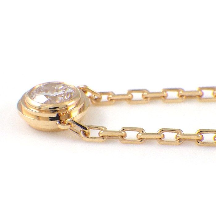 Cartier Necklace Dame le LM Diamant Leger 1 Point Diamond 18k Pink Gold — view 2