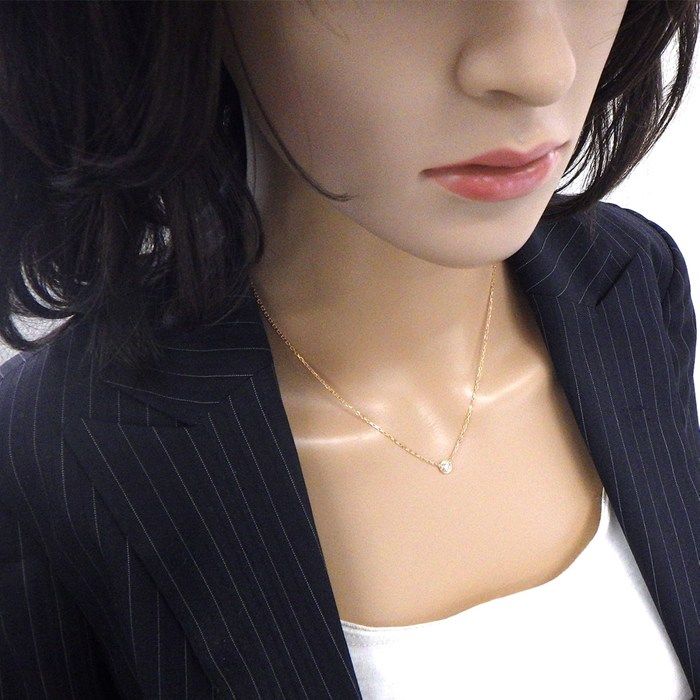 Cartier Necklace Dame le LM Diamant Leger 1 Point Diamond 18k Pink Gold — view 5